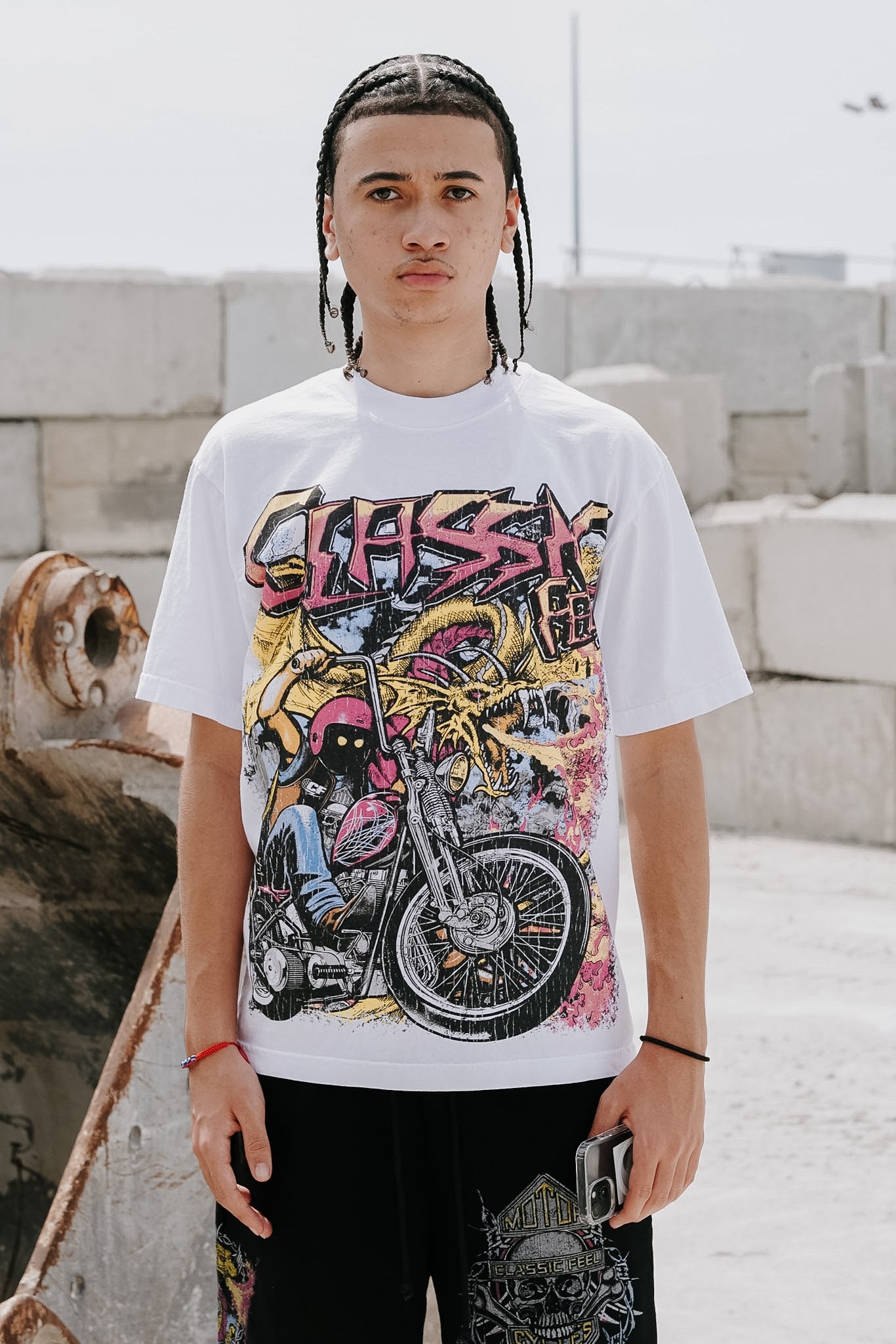 Motor Club White Tee