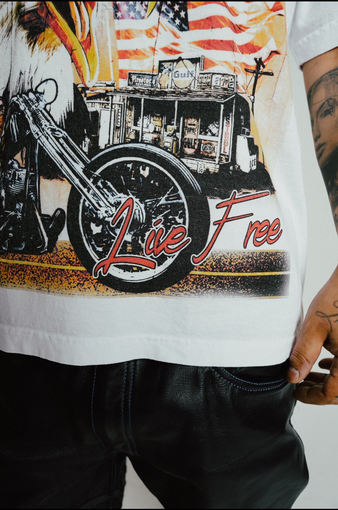 Live Free Tee(White)