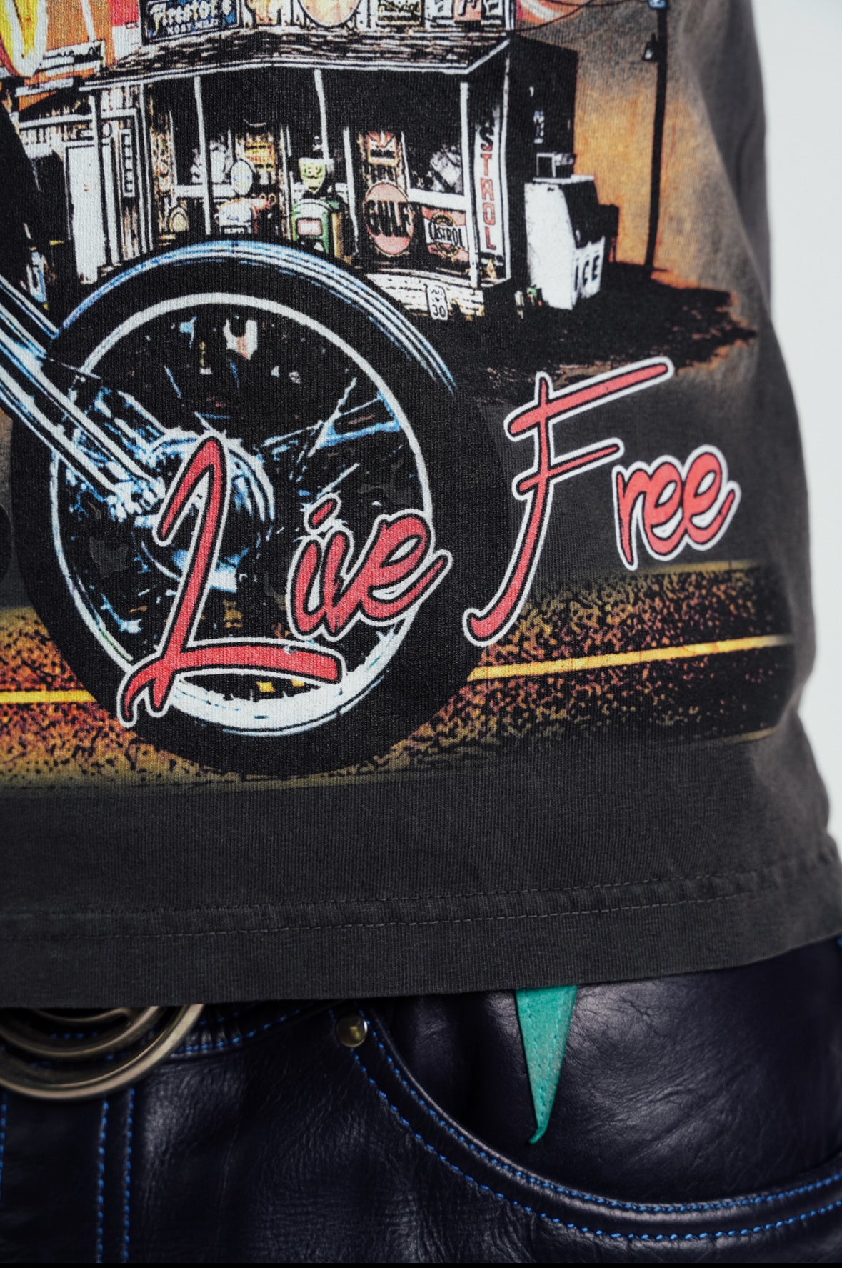 Live Free Tee (Vintage Black)