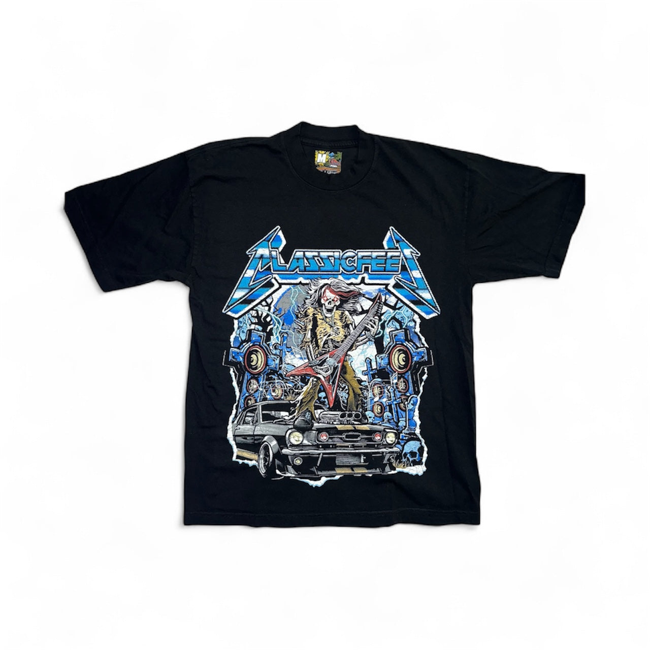“Classic Skelly Rocker” Tee (black)