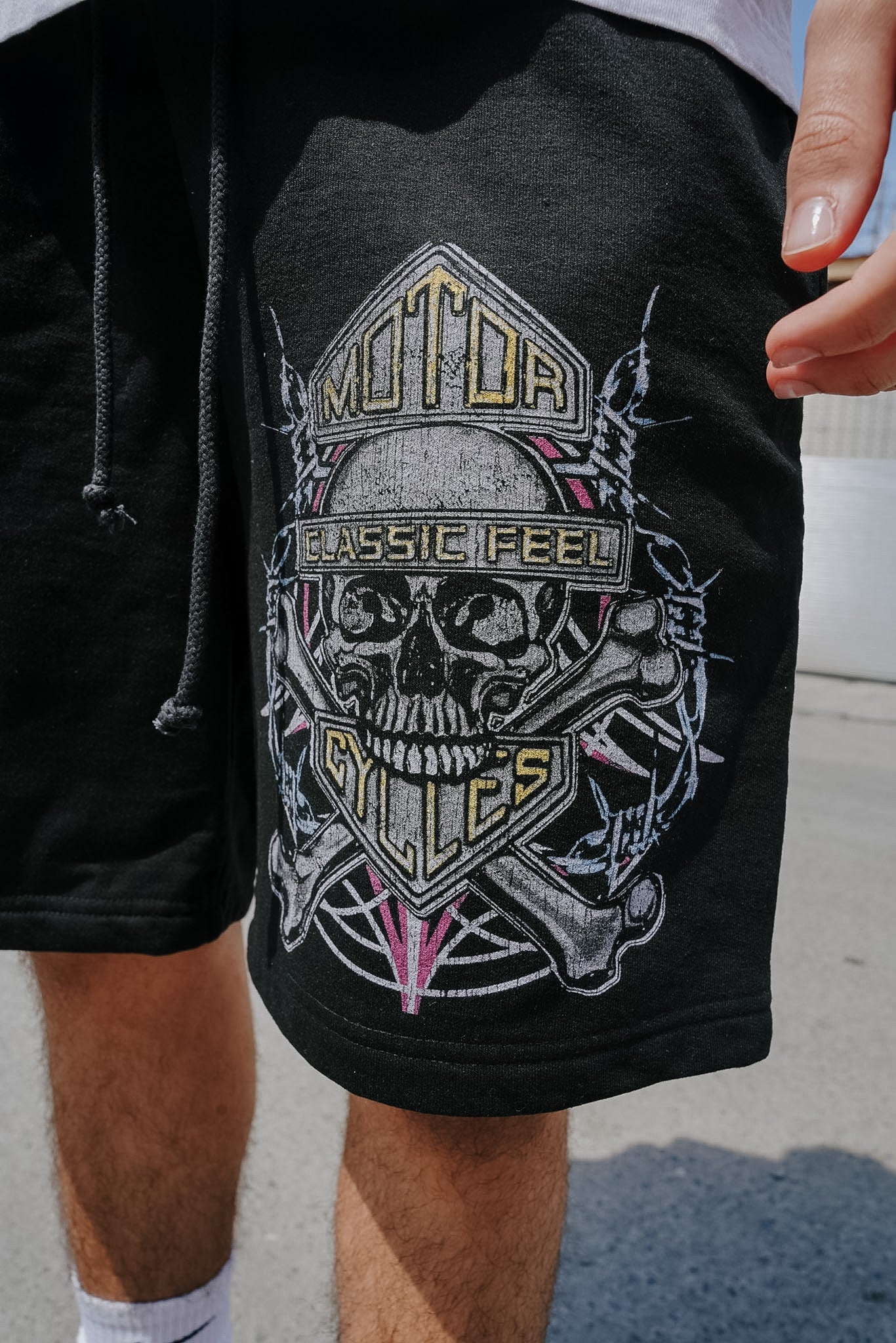 Motor Club Black Shorts